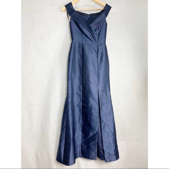 Alfred Sung Off The Shoulder Cuff Trumpet Gown D760 - Picture 1 of 12